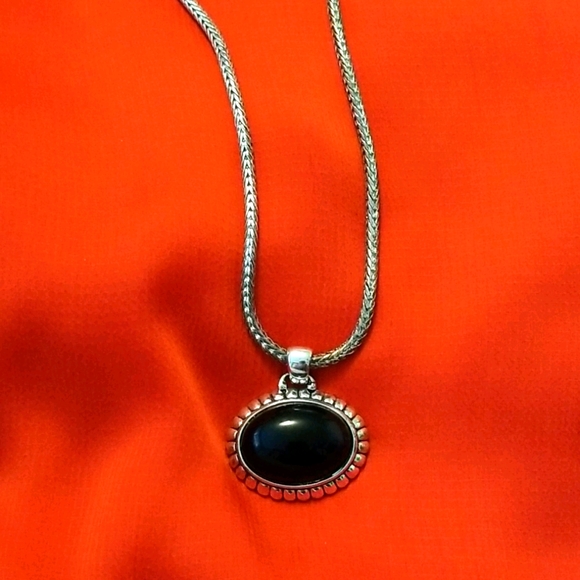 Black/Silvertone Jewelry Lot - Picture 4 of 5